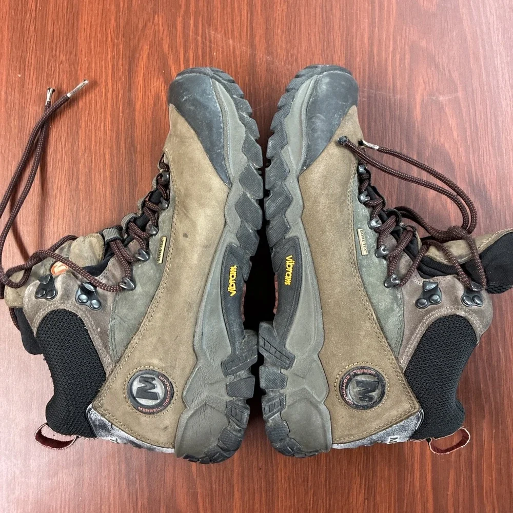 Merrell Legacy Gore-Tex Brown Performance Vibram J50749 Boots - Men's Size 8